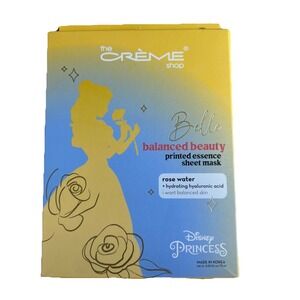 Disney Princess Belle Face Sheet Mask NEW Lot 3x‎ Rose Water Balanced Beauty